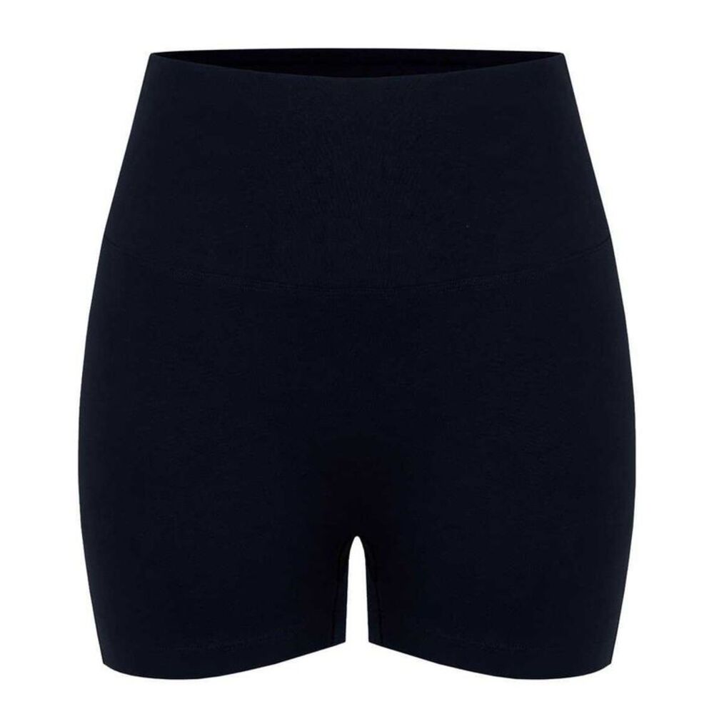 Miso Womens/Ladies High Waist Slim Cycling Shorts / Black